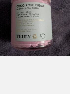 TRULY Coco Rose Fudge Whipped Body Butter - Light Pink Brand New